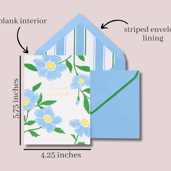 Kate Spade Floral Thank You Cards - Picture 4 of 5